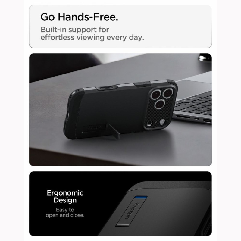 Spigen Tough Armor MagSafe-skal till iPhone 18 Pro / 17 Pro  svart