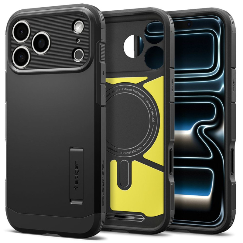 Spigen Tough Armor-skal till iPhone 18 Pro Max / 17 Pro Max - Svart
