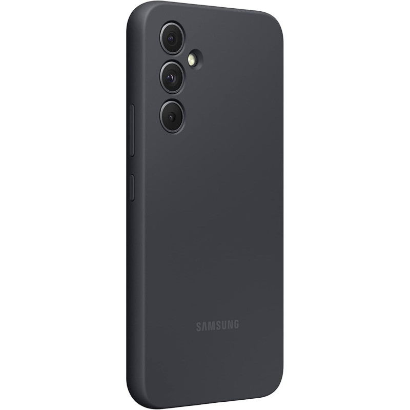 Samsung Silicone Case EF-PA546 för Galaxy A54 5G, mobilskal, skyddsfodral i svart
