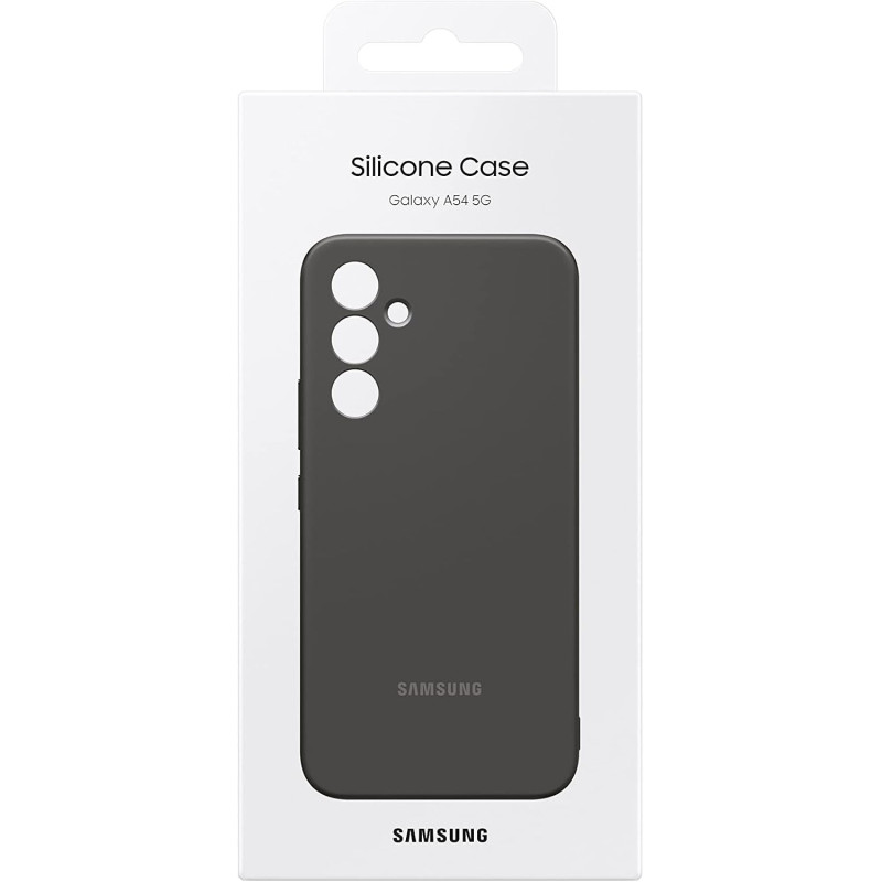 Samsung Silicone Case EF-PA546 för Galaxy A54 5G, mobilskal, skyddsfodral i svart