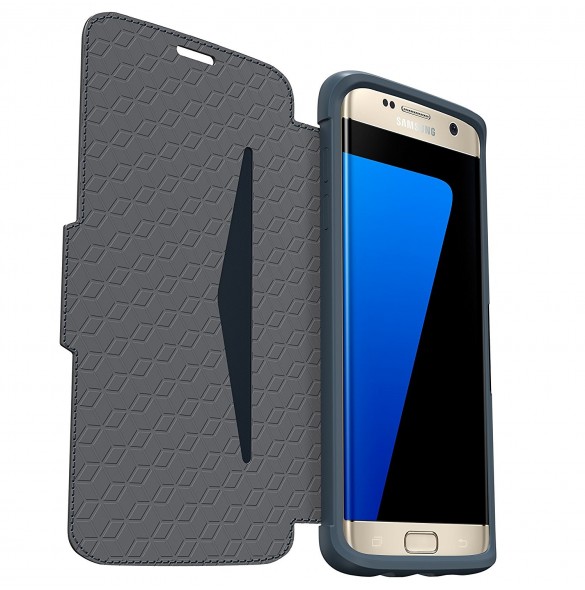 Otterbox Strada Läder Folio Case till Samsung Galaxy S7 Edge - Phantom Svart