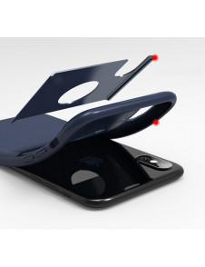 Blå och väldigt snyggt skydd till iPhone XR.