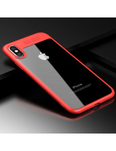 Rött och väldigt snyggt fodral för iPhone XS / X.