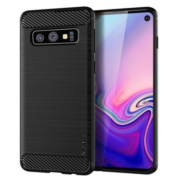 Svart och väldigt snyggt skydd till Samsung Galaxy S10e. Svart och väldigt snyggt skydd till Samsung Galaxy S10e.