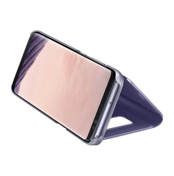 Samsung EF-ZG950CVE Clear View Cover Vikbart Fodral Till Samsung Galaxy S8 - Violett