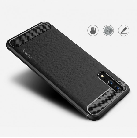 Svart och väldigt elegant lock till Huawei P20.