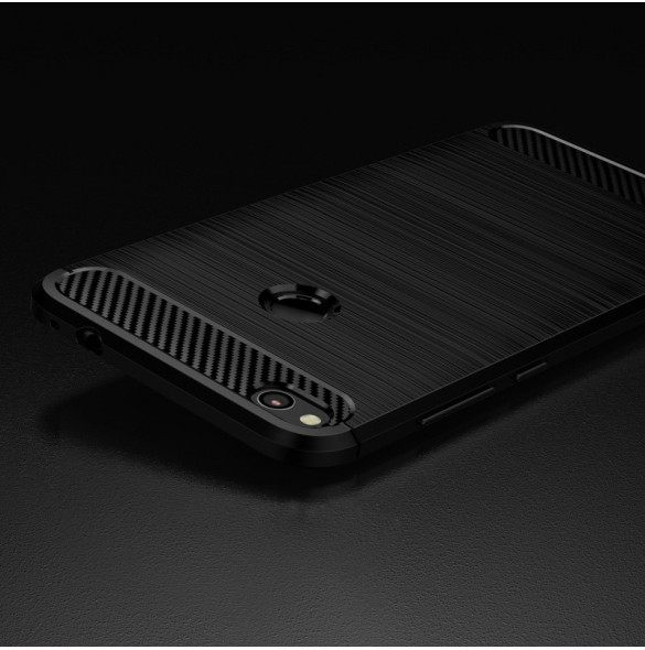 Svart och väldigt elegant lock till Huawei P9 Lite 2017 / P8 Lite 2017 / Honor 8 Lite / Nova Lite.
