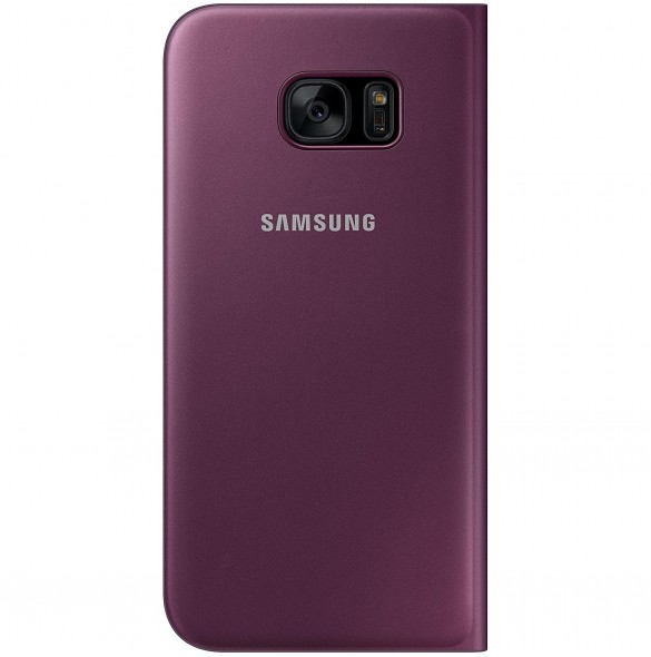 Samsung EF-CG935PXE S-View Case Vikbart Fodral Till Samsung Galaxy S7 Edge - Wine