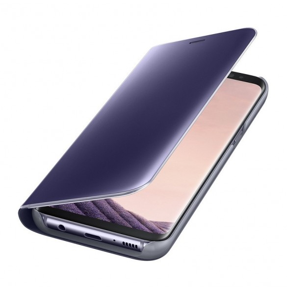 Samsung EF-ZG950CVE Clear View Cover Vikbart Fodral Till Samsung Galaxy S8 - Violett