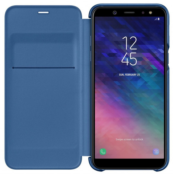 Blått och väldigt snyggt omslag till Samsung Galaxy A6 A600.