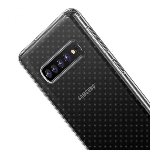 Genomskinligt och väldigt snyggt skal till Samsung Galaxy S10 Plus.
