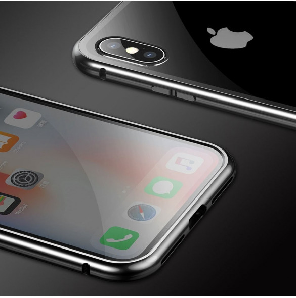 Silver och väldigt snyggt skal till iPhone X.