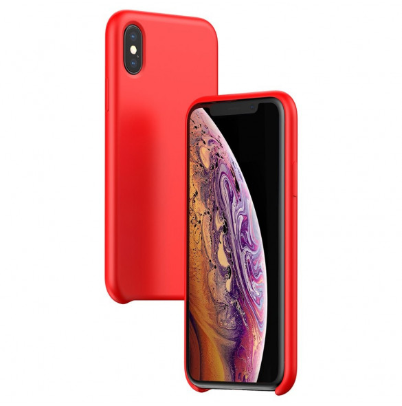 Rött och väldigt snyggt omslag till iPhone XS Max.