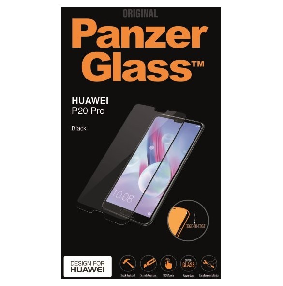 Huawei P20 Pro PanzerGlass Skärmskydd - Svart