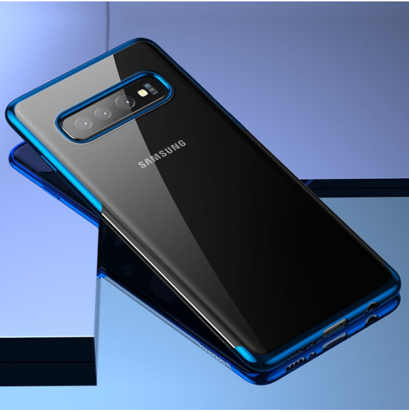 Blått och väldigt snyggt fodral till Samsung Galaxy S10 Plus.