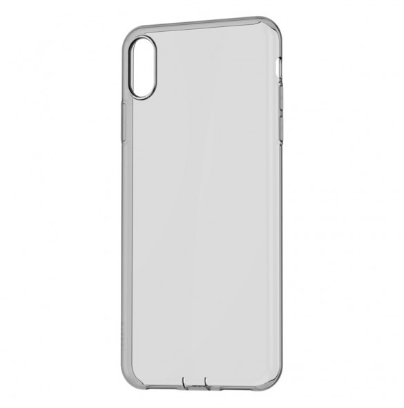 Genomskinligt svart och mycket snyggt fodral för iPhone XS / X.