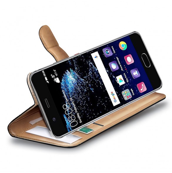 Celly Wallet Case till Huawei P10 - Svart