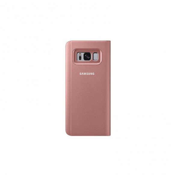 Samsung EF-ZG950CPE Clear View Cover Vikbart Fodral Till Samsung Galaxy S8 - Rosa