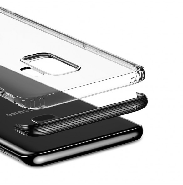 Svart och väldigt elegant lock till Samsung Galaxy S9 Plus G965.