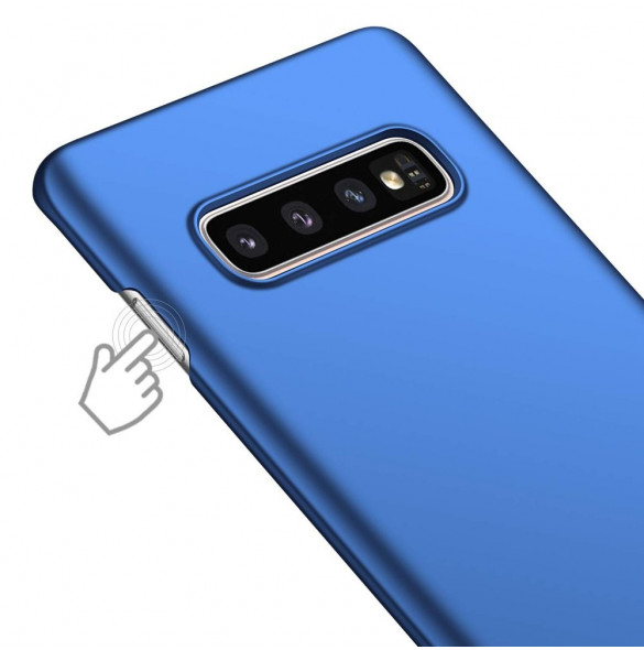 Blått och väldigt snyggt fodral till Samsung Galaxy S10 Plus.