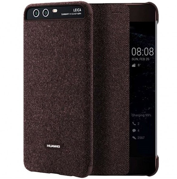 Huawei S-View Case Vikbart Fodral Till Huawei P10 - Mörkgrå (51991887)