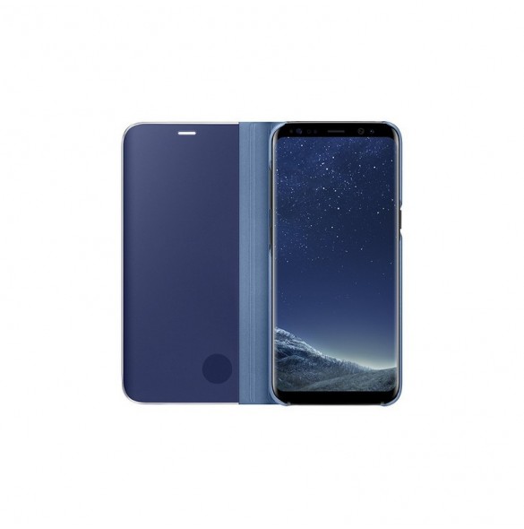 Samsung EF-ZG950CLE Clear View Cover Vikbart Fodral Till Samsung Galaxy S8 - Blå