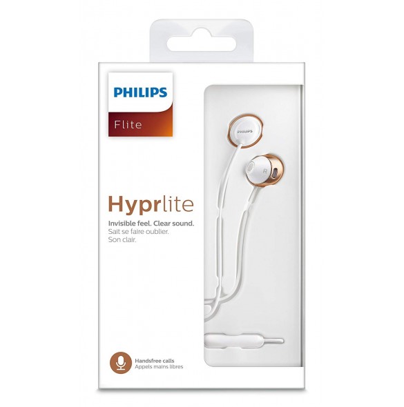 Philips SHE4205WT/00 Flite Hyprlite In-Ear Headphone with Mic - Vit