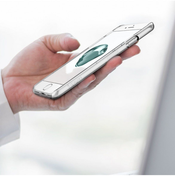 Genomskinligt och väldigt snyggt fodral för iPhone 8/7.
