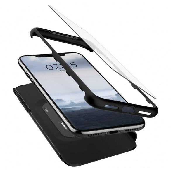 Din telefon och väldigt snyggt skydd från Spigen.