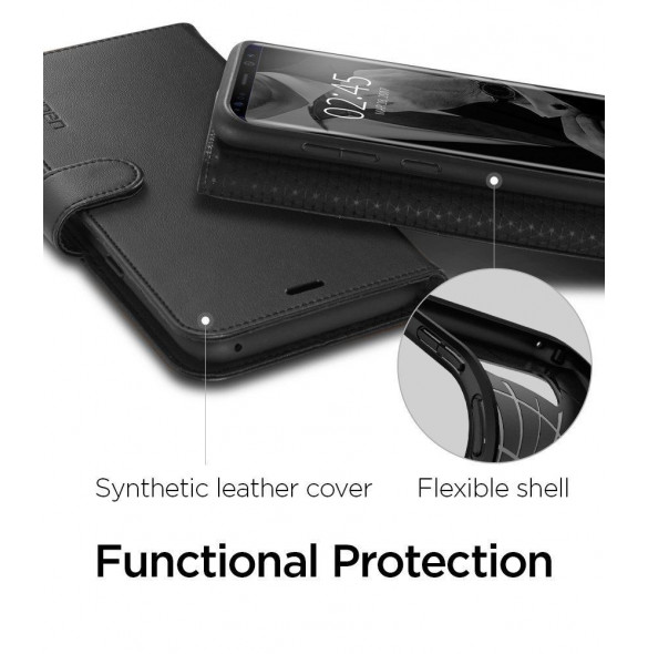 Svart och väldigt elegant lock till Samsung Galaxy S8 Plus G955