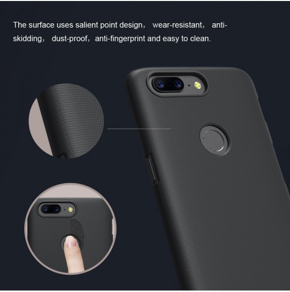 Nillkin Super Frosted Case för OnePlus 5T - Svart