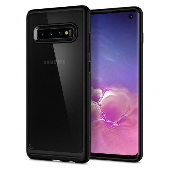 Svart och väldigt elegant lock till Samsung Galaxy S10.