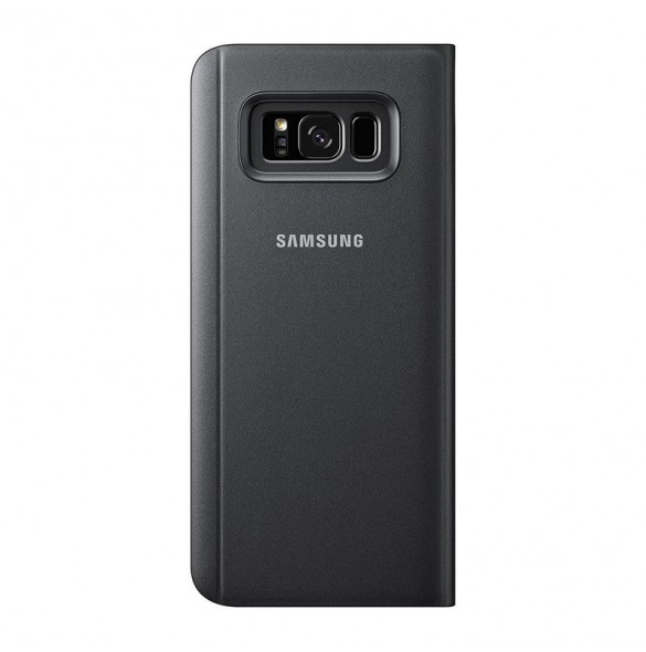 Samsung EF-ZG955CBE Clear View Cover Vikbart Fodral Till Samsung Galaxy S8 Plus - Svart