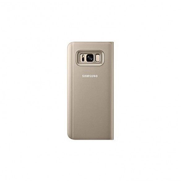 Samsung EF-ZG955CFE Clear View Cover Vikbart Fodral Till Samsung Galaxy S8 Plus - Guld
