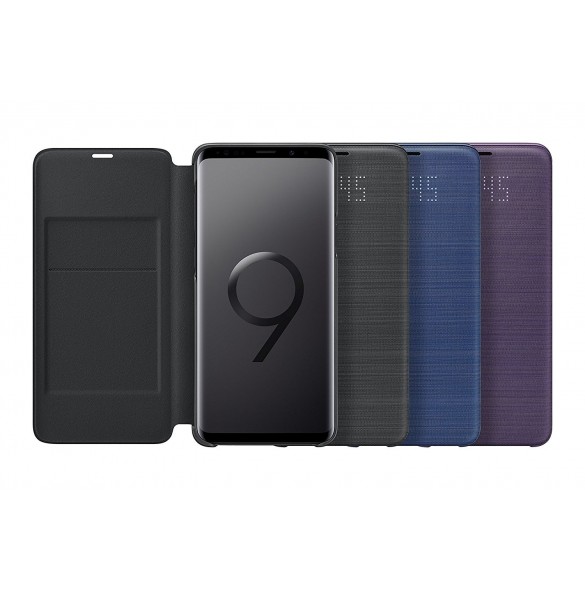 Samsung EF-NG965PVE LED View Cover Vikbart Fodral Till Samsung Galaxy S9 Plus - Lila