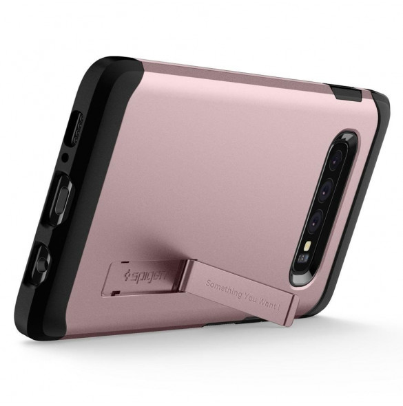 Roseguld och väldigt snyggt skal till Samsung Galaxy S10 Plus.