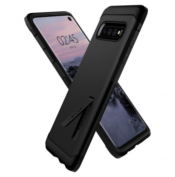 Din telefon och väldigt snyggt skydd från Spigen.