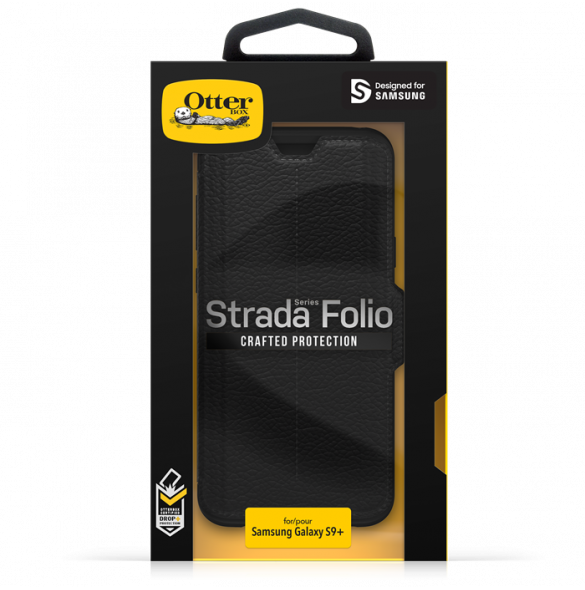 Otterbox Strada Läder Folio Case till Samsung Galaxy S9 Plus - Svart