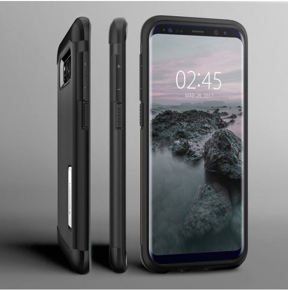 Svart och väldigt elegant lock till Samsung Galaxy S8 G950.