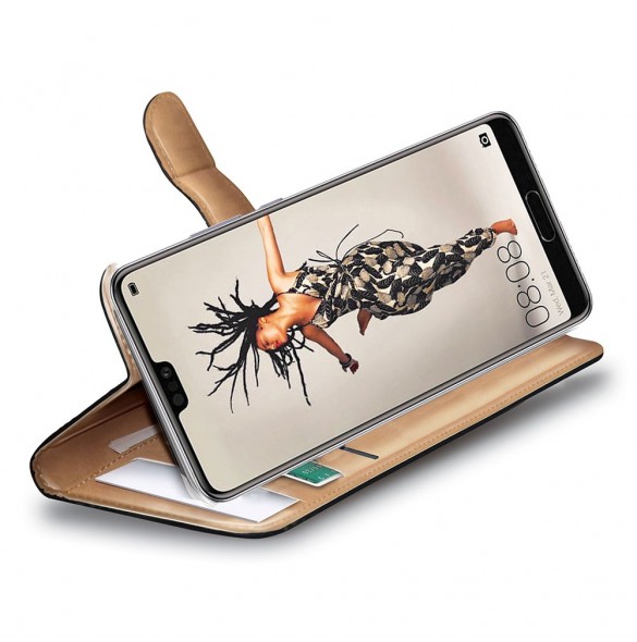 Celly Wallet Case till Huawei P20 - Svart