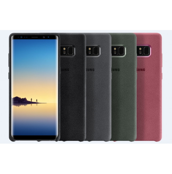 Samsung EF-XN950AKE Alcantera Back Cover Till N950 Galaxy Note 8 - GRÖN