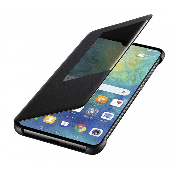 Huawei 51992621 Smart Flip View Vikbart Fodral Till Huawei Mate 20 - Svart