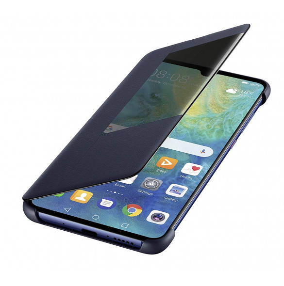 Huawei 51992605 Smart Flip View Vikbart Fodral Till Huawei Mate 20 - BLÅ