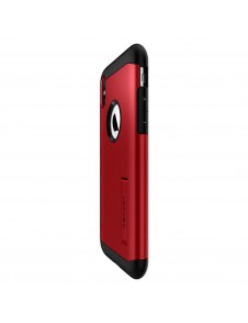 Rött och väldigt snyggt omslag till iPhone XS / X.