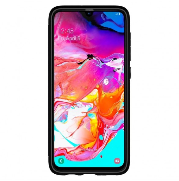 Skiffer i metall och mycket snyggt skal till Samsung Galaxy A70.
