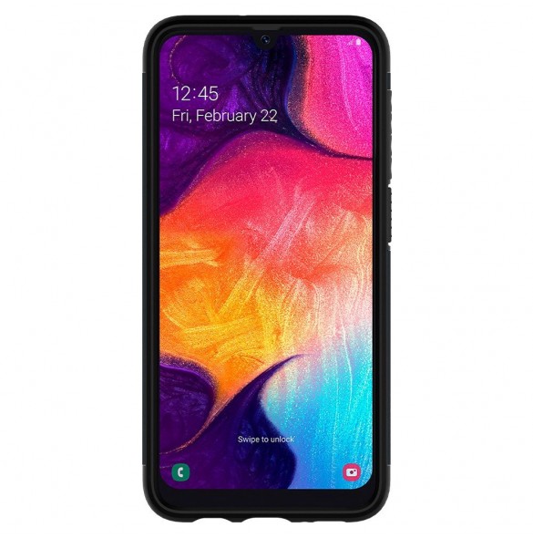 Skiffer i metall och mycket snyggt skal till Samsung Galaxy A50.