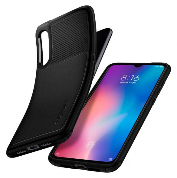 Svart och väldigt elegant lock till Xiaomi Mi 9.