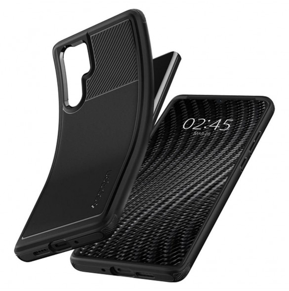 Svart och väldigt snyggt skal till Huawei P30 Pro.