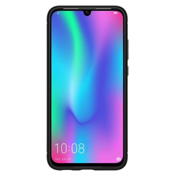 Svart och väldigt elegant lock till Huawei P Smart 2019.
