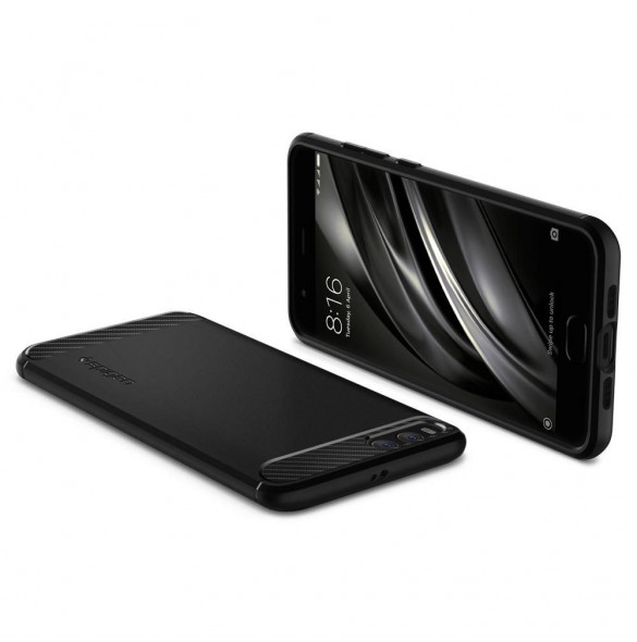 Svart och väldigt snyggt omslag till Xiaomi Mi 6.